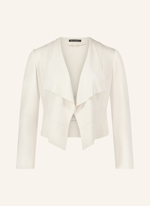 Betty Barclay Jacket in leather look CREAM