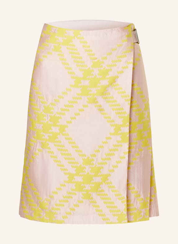 BURBERRY Skirt in wrap look ROSE/ YELLOW