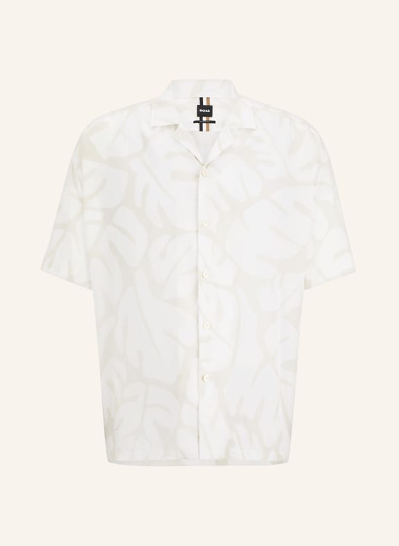 BOSS Resort shirt DREW relaxed fit WHITE/ BEIGE