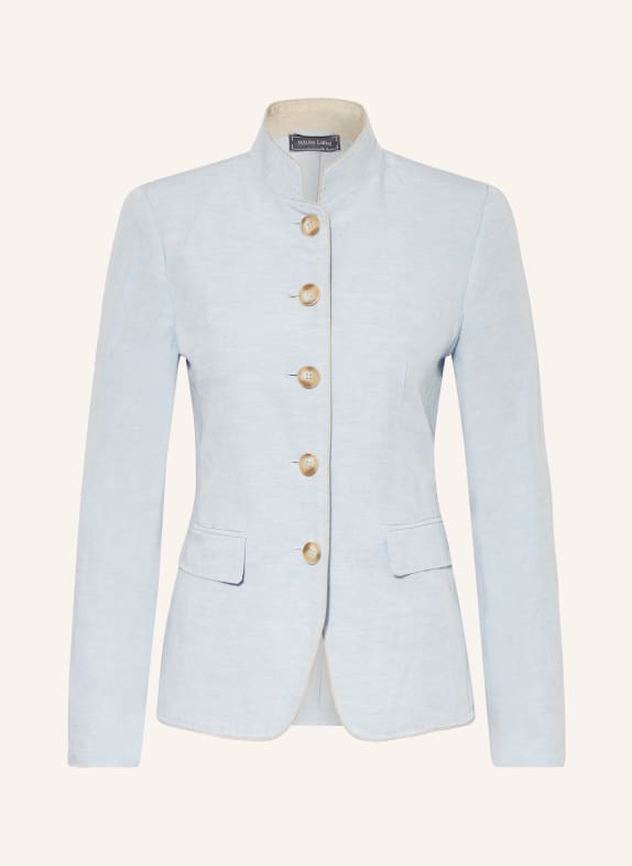 White Label Alpine jacket with linen LIGHT BLUE