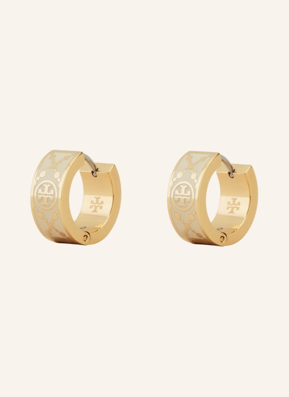 TORY BURCH Ohrringe GOLD/ WEISS