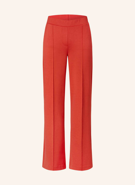Smith & Soul Wide leg trousers made of jersey RED