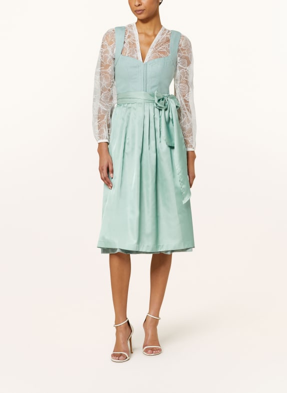 CocoVero Dirndl NELLIE mit Leinen MINT
