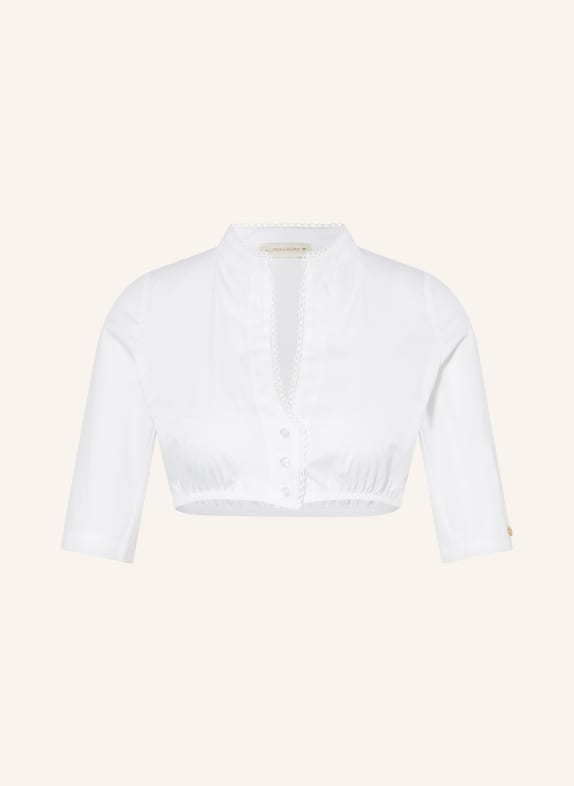 AlpenHERZ Dirndl blouse CHARLOTTE WHITE