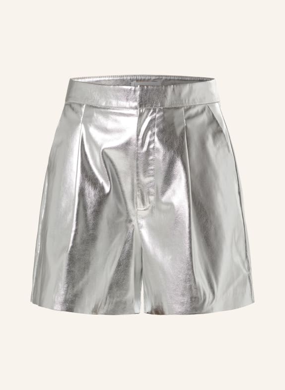 rich&royal Shorts in leather look SILVER