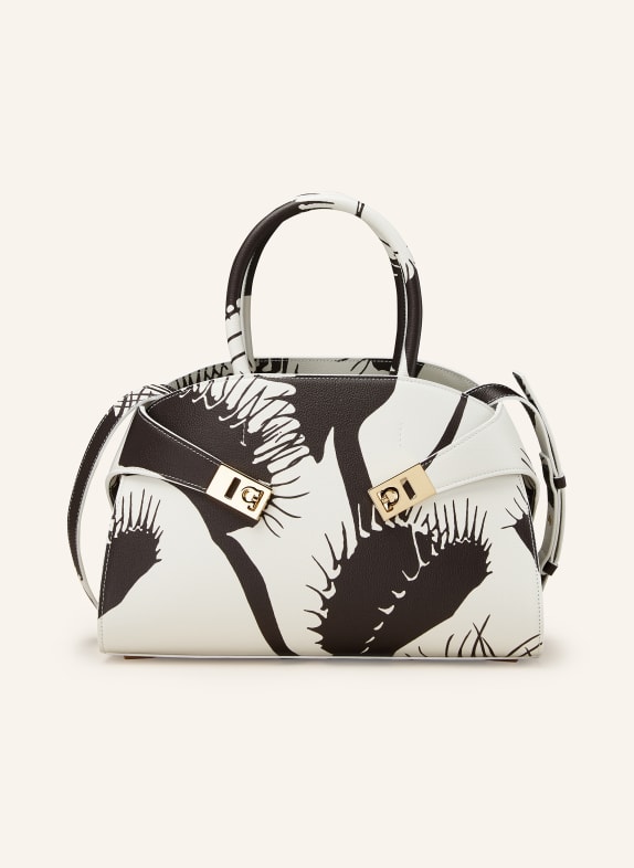 FERRAGAMO Handbag HUG SMALL WHITE/ BLACK