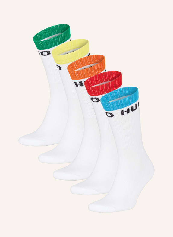 HUGO 5-pack socks RAINBOW 960 OPEN MISCELLANEOUS