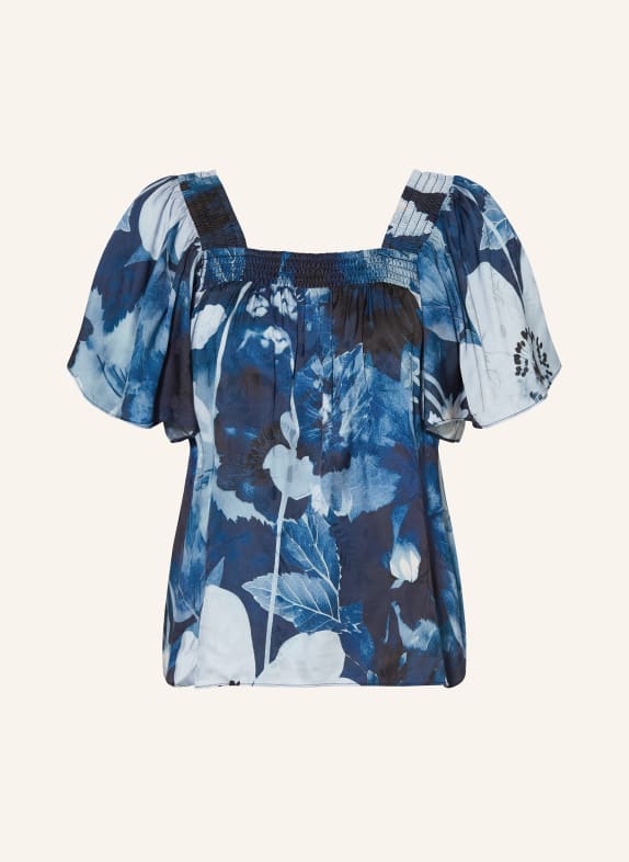 MOS MOSH Shirt blouse MMDARYNA DARK BLUE/ TEAL/ LIGHT BLUE