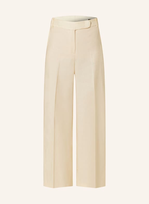 windsor. Culottes with linen LIGHT YELLOW