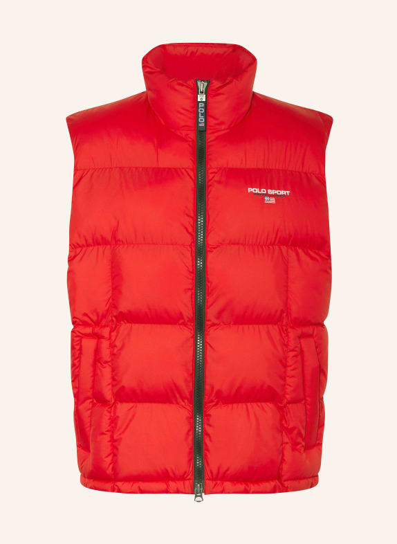 POLO SPORT Quilted vest RED