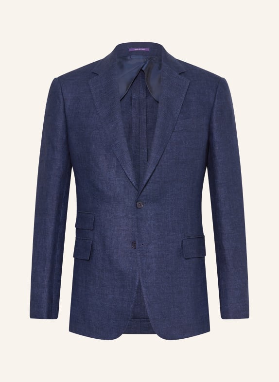RALPH LAUREN PURPLE LABEL Suit jacket extra slim fit in linen DARK BLUE