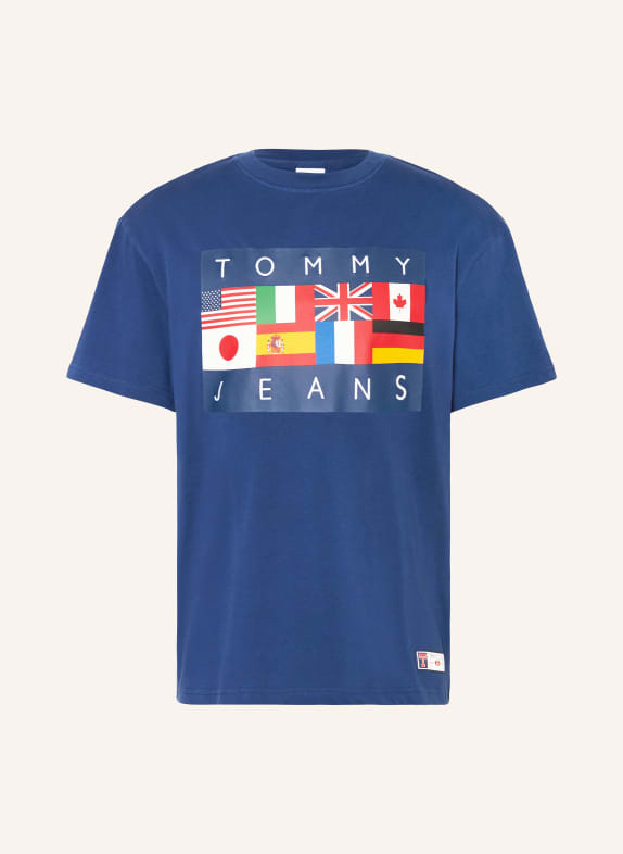 TOMMY JEANS T-shirt GRANATOWY/ BIAŁY/ CZERWONY