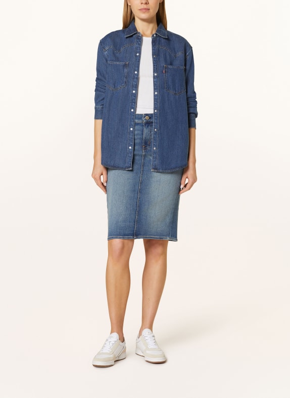 LAUREN RALPH LAUREN spijkerrok 001 SUNSET INDIGO WASH