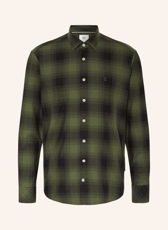 BOGNER Shirt TIMI regular fit GREEN/ DARK GREEN