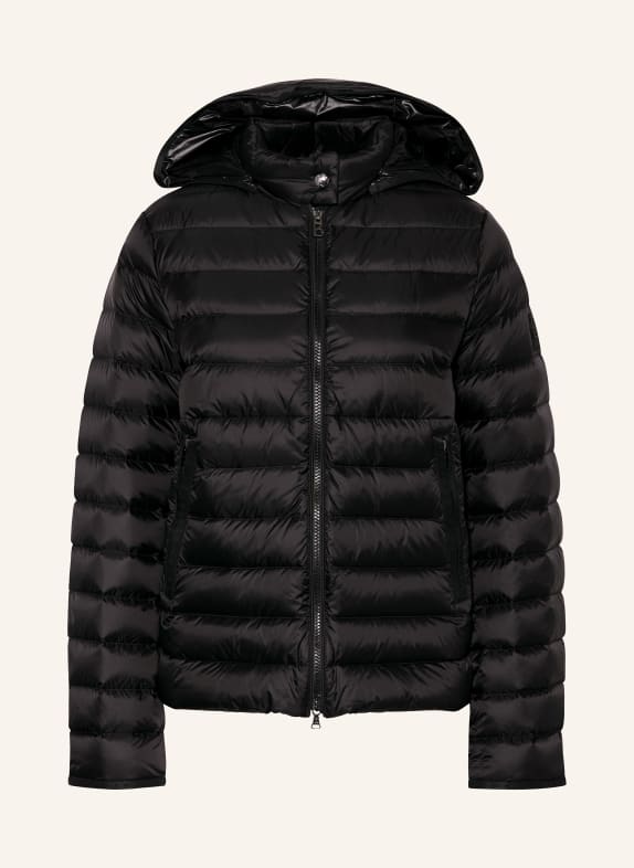 BOGNER Lightweight down jacket THELMA with removable hood BLACK