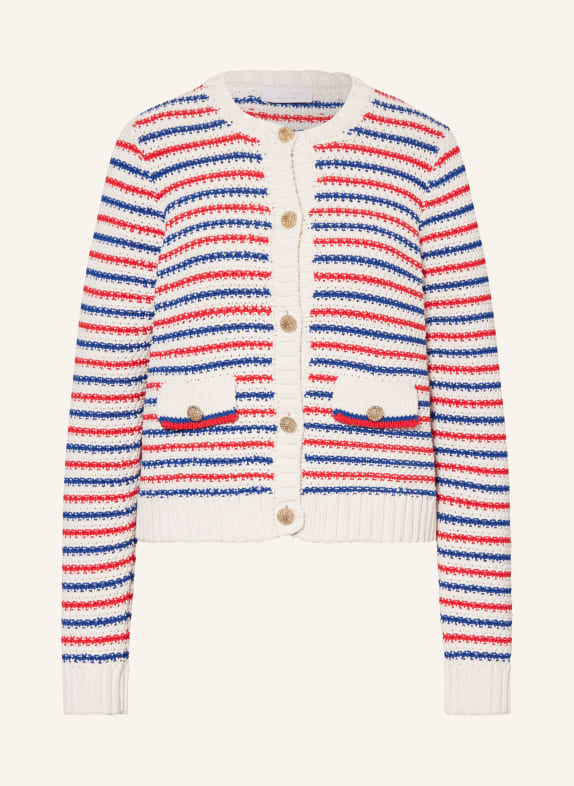 rich&royal Cardigan WHITE/ BLUE/ RED