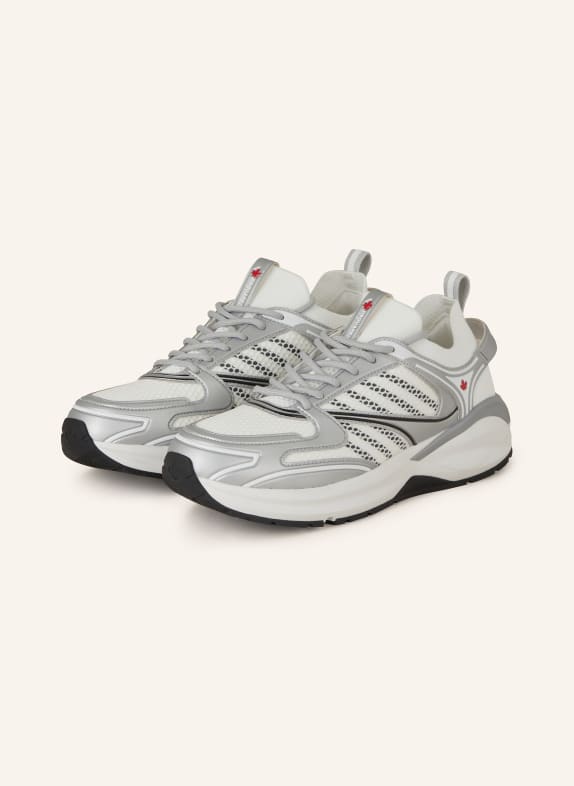 DSQUARED2 Sneaker DASH WEISS/ SILBER