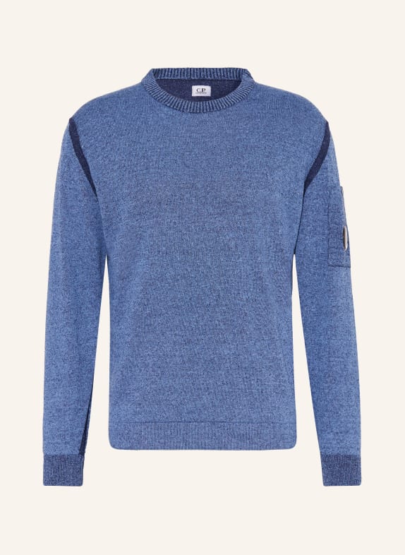 C.P. COMPANY Sweater with linen BLUE