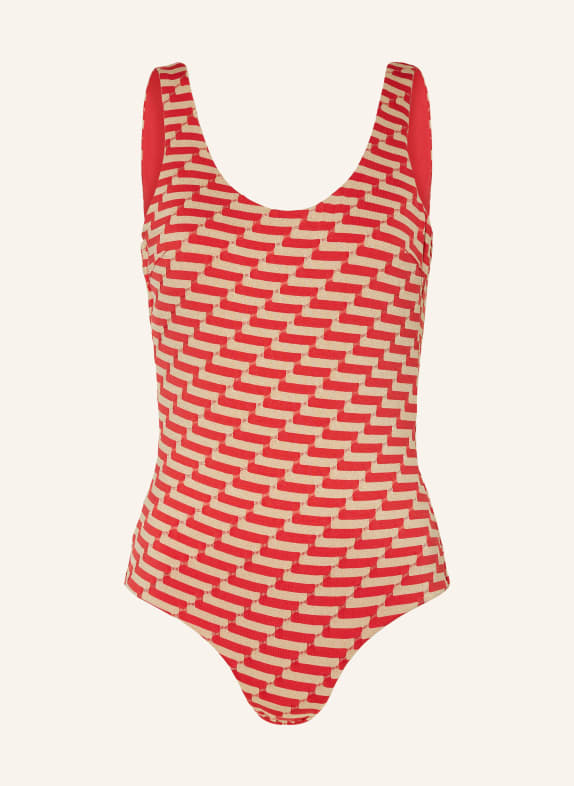 FEMILET Swimsuit AYORA with glitter thread RED/ CREAM/ GOLD