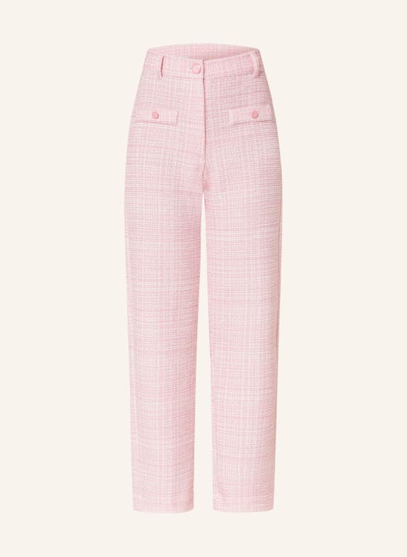 rich&royal Tweed trousers with glitter thread PINK