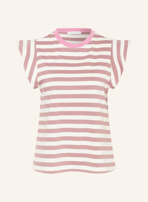 rich&royal T-shirt with frills WHITE/ DUSKY PINK