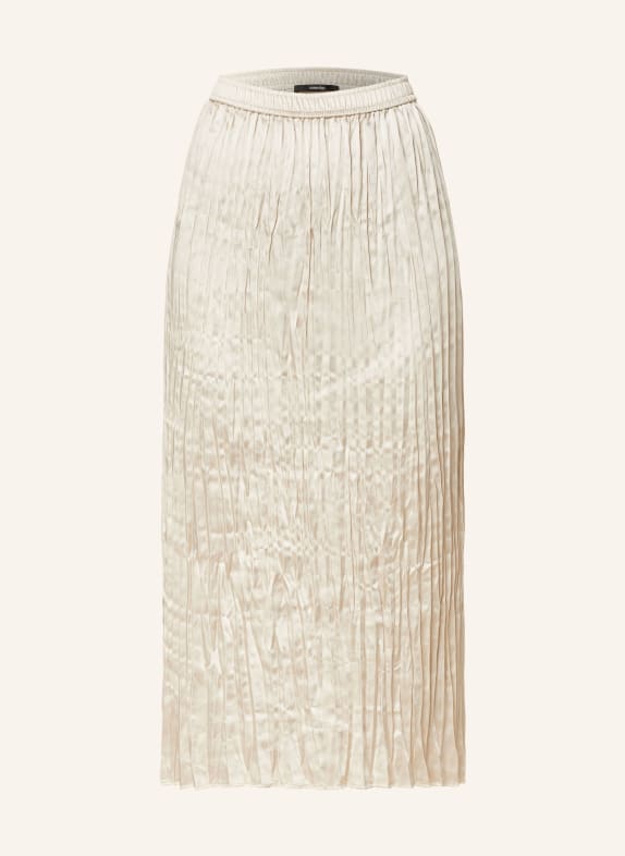 someday Saténová sukně s plisováním KRÉMOVÁ
