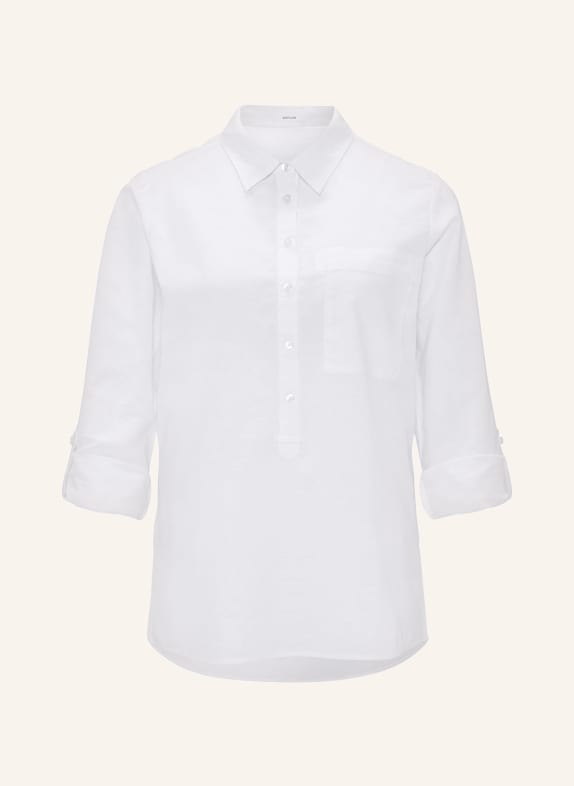 OPUS Shirt blouse FREPPA with linen WHITE
