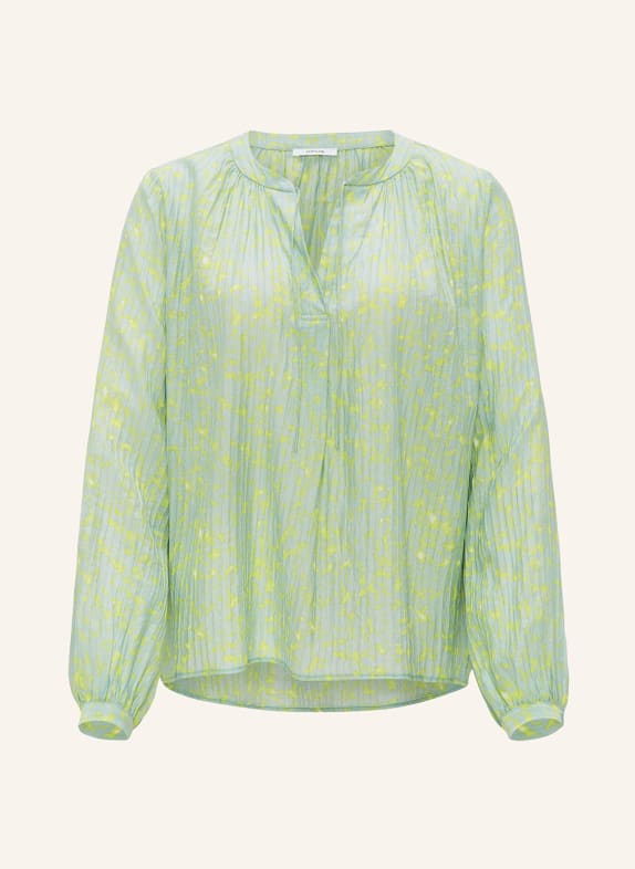 OPUS Shirt blouse FAISY LIGHT GREEN/ NEON GREEN
