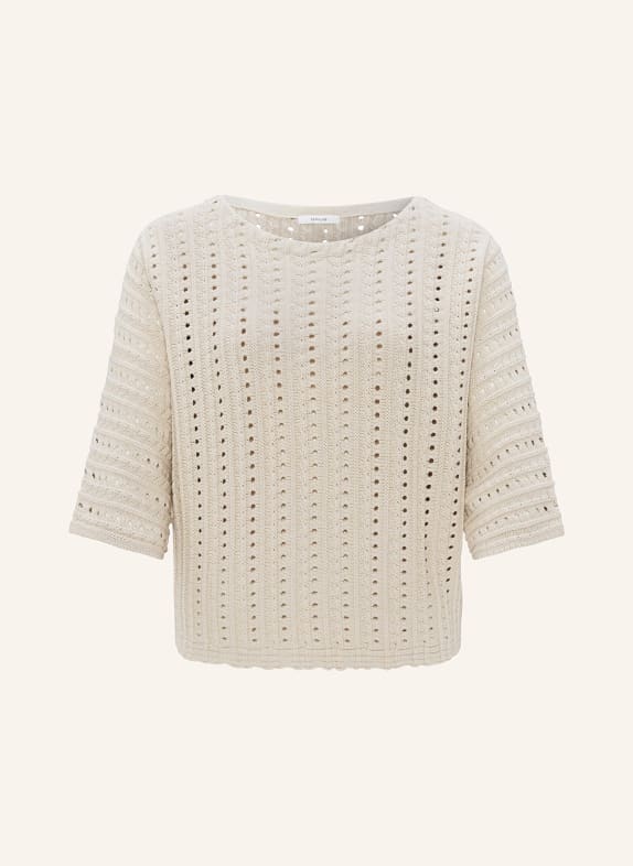 OPUS Sweater PARDULI with 3/4 sleeve BEIGE