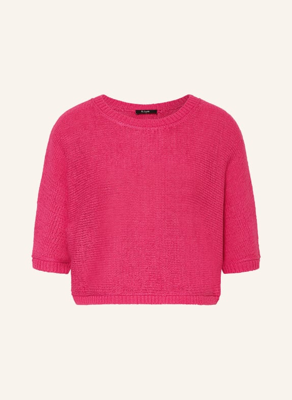 Miss Lagotte Cropped sweater with 3/4 sleeves PINK
