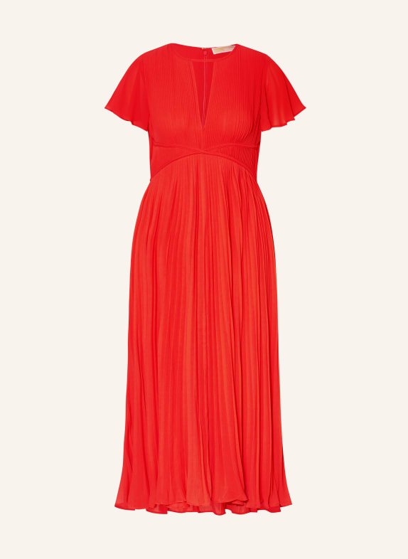 MICHAEL KORS Pleated dress RED