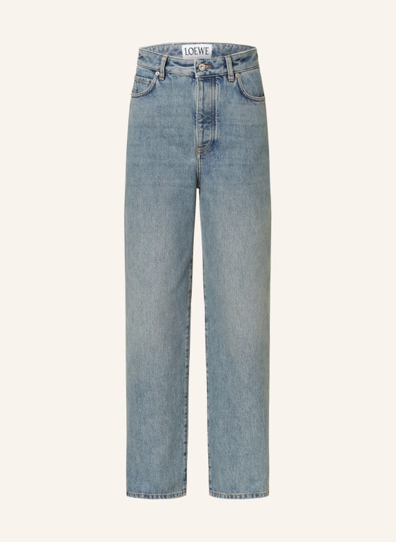 LOEWE Jeansy straight 8438 WASHED BLUE