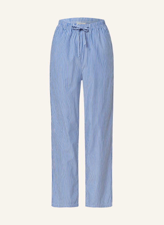 American Vintage 7/8 trousers ZATYBAY BLUE/ WHITE