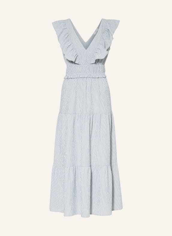 RIANI Dress with ruffles WHITE/ BLUE