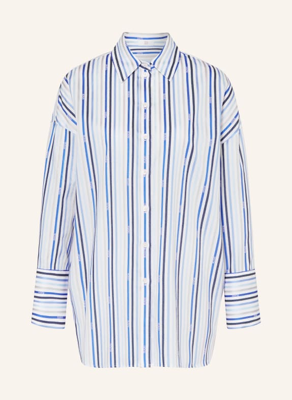 RIANI Oversized shirt blouse WHITE/ BLUE/ LIGHT BLUE