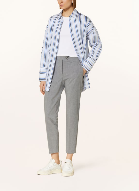 RIANI Oversized overhemdblouse WIT / BLAUW / LICHTBLAUW