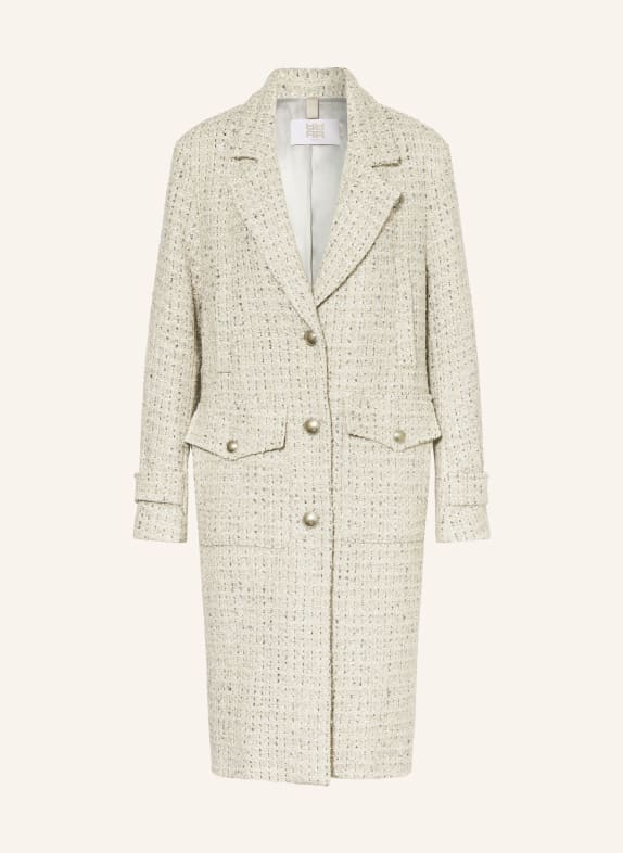 RIANI Tweed coat with glitter thread CREAM/ BEIGE/ GRAY