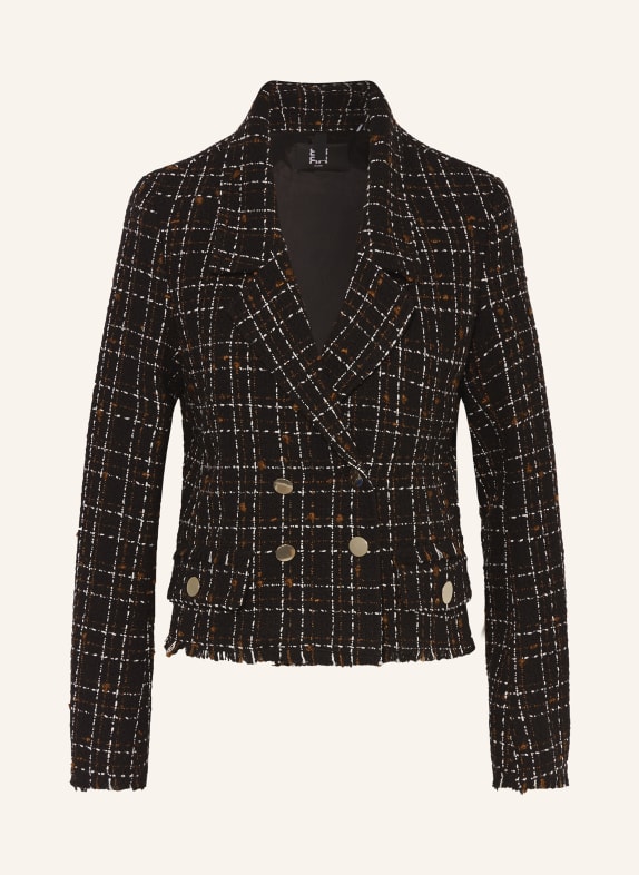 RIANI Tweed blazer BLACK/ WHITE/ BROWN