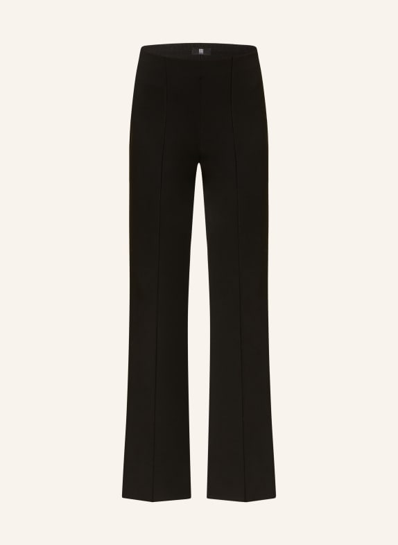 RIANI Bootcut trousers made of jersey BLACK