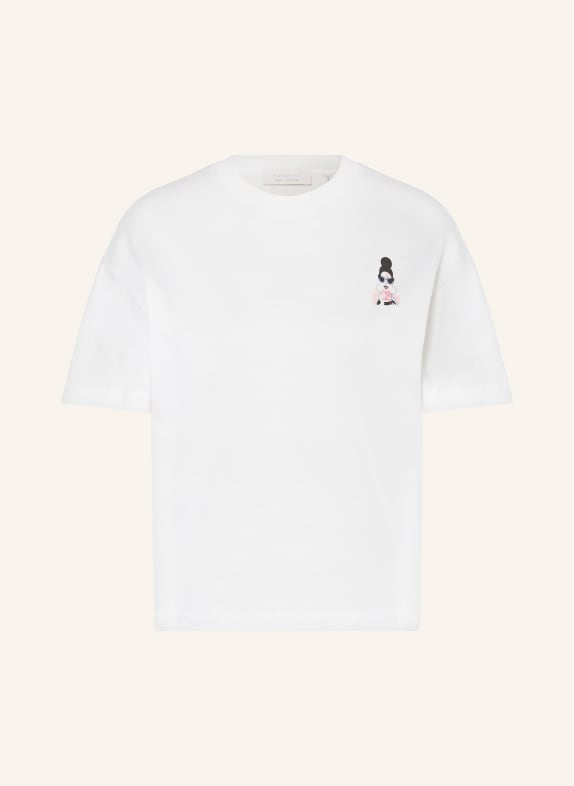 rich&royal T-shirt with decorative gems WHITE