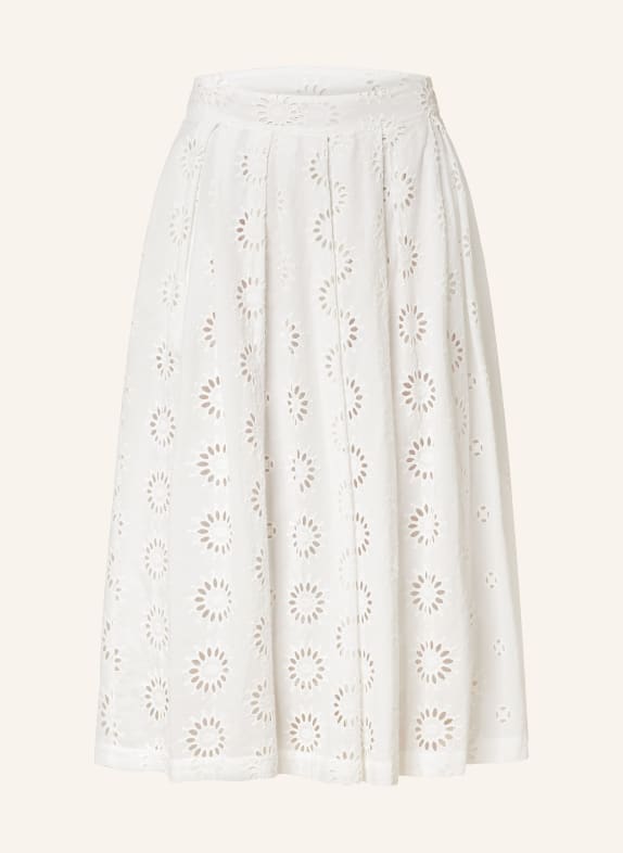 0039 ITALY Skirt KYLIE in broderie anglaise WHITE