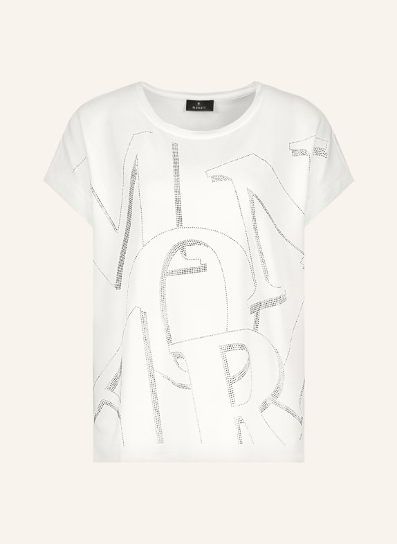 monari T-Shirt mit Schmucksteinen WEISS