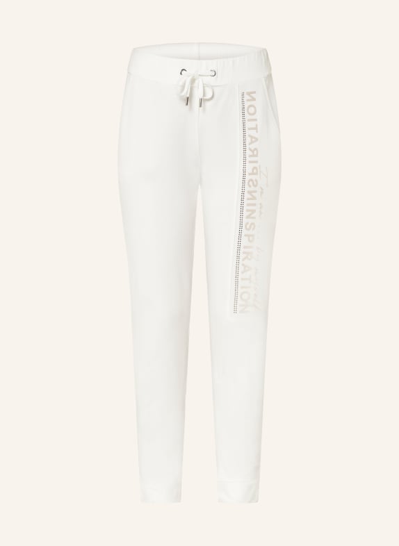 monari Sweatpants with decorative gems WHITE