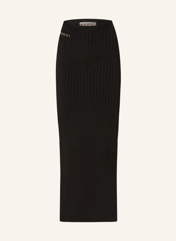 MARNI Knit skirt BLACK