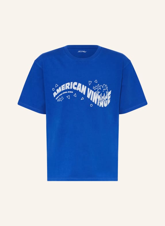 American Vintage T-shirt NIEBIESKI