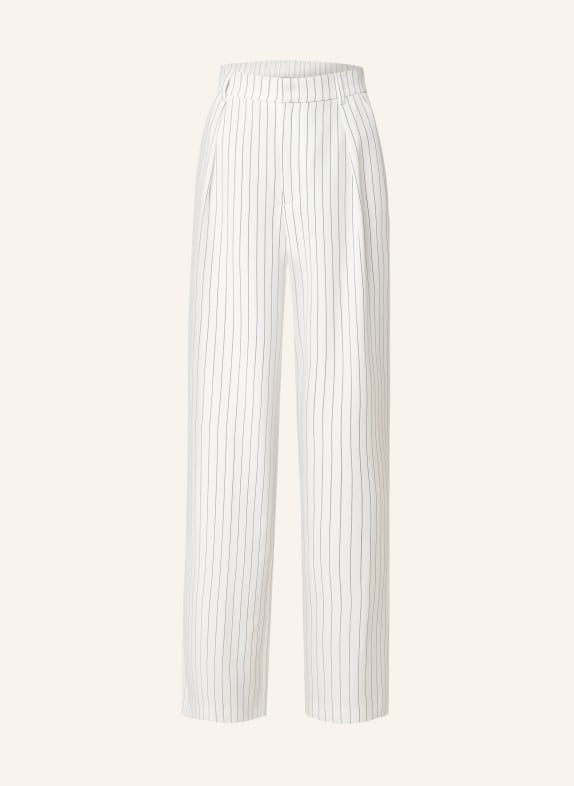 NEO NOIR Wide leg trousers ALESSANDRA WHITE/ BLACK