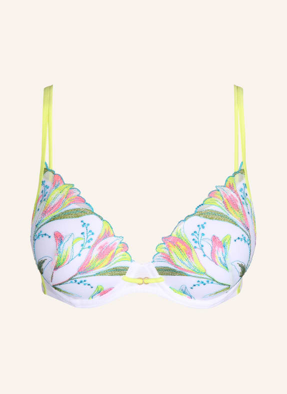 MARIE JO Molded cup bra YOLY WHITE/ LIGHT YELLOW/ TURQUOISE