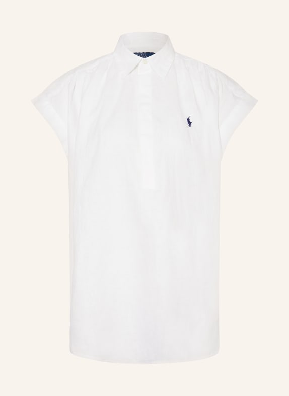 POLO RALPH LAUREN Shirt blouse made of linen WHITE