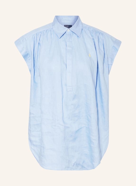 POLO RALPH LAUREN Shirt blouse made of linen LIGHT BLUE