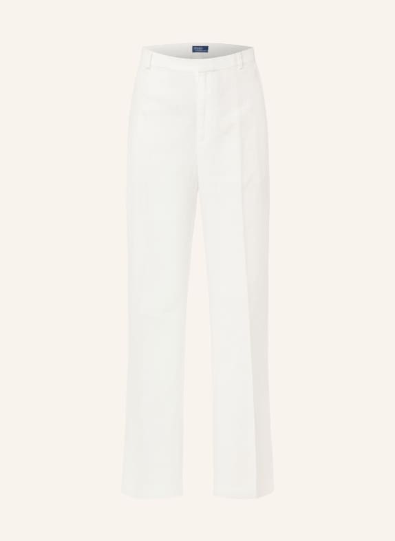 POLO RALPH LAUREN Linen trousers WHITE